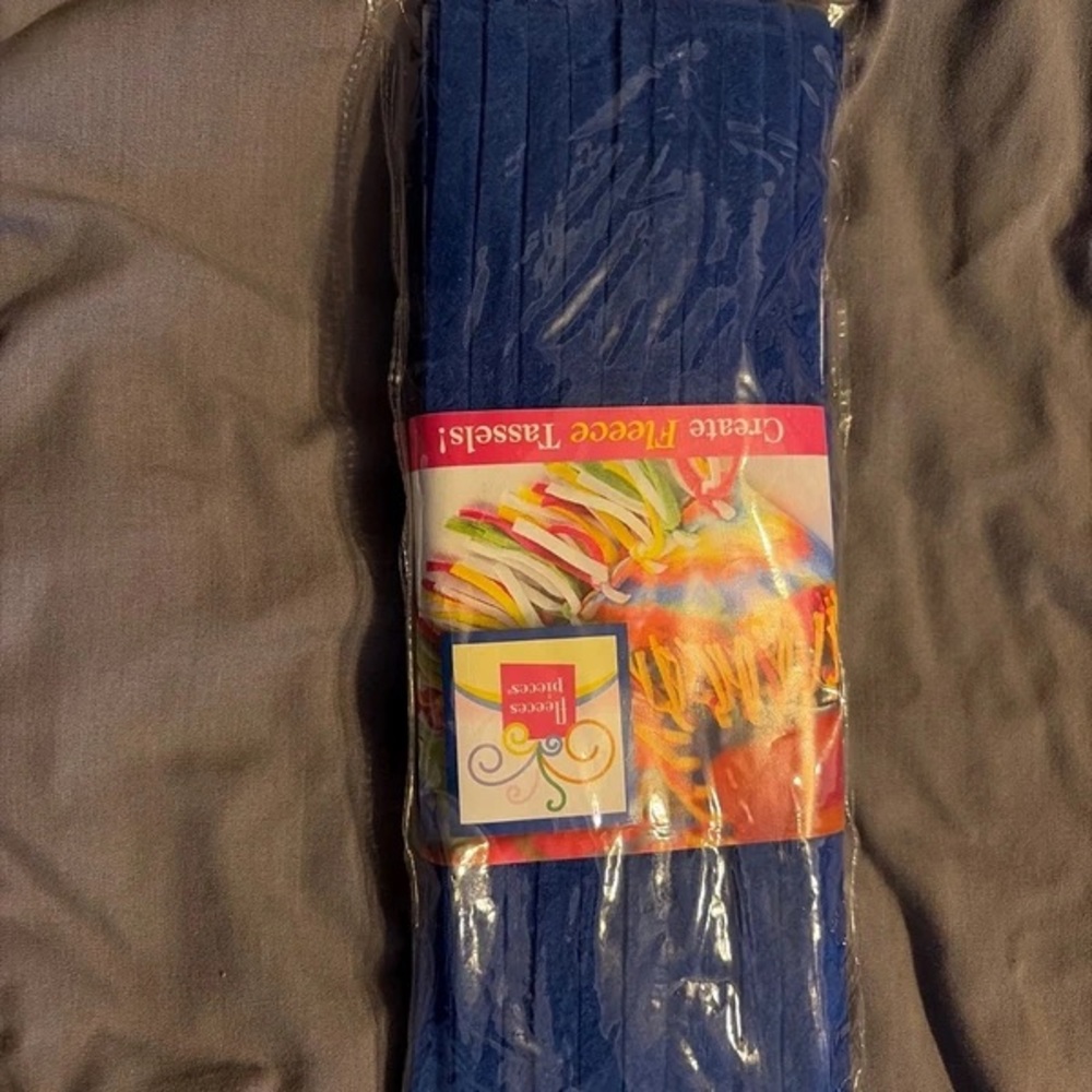 Craft Fleece Tassels - Deep Blue Decorative Trim
